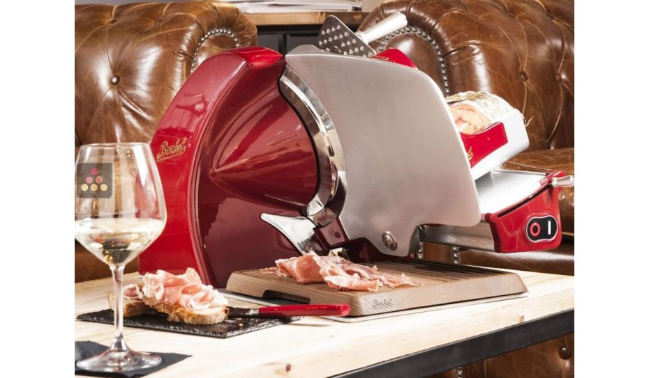 Electric slicer for home use - Blade diameter 250 mm - Red