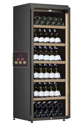 Single temperature freestanding wine cabinet for service or storage - Inclined bottles
