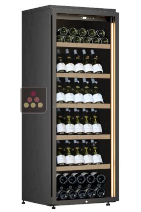 Freestanding single temperature wine cabinet for storage or service - Sliding shelves