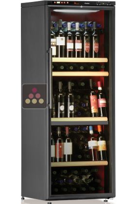 Dual temperature wine cabinet for service and storage