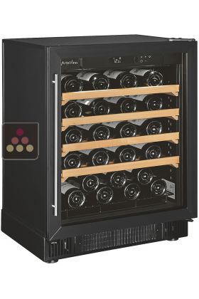 Mono temperature wine ageing cabinet - 4 shelves - Sliding shelves