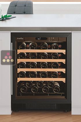 Single temperature wine ageing cabinet - Sliding shelves