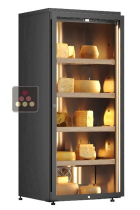 Freestanding refrigerated cabinet for cheese storage