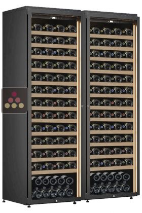 Combination of 2 Single temperature wine service or storage cabinets