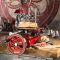 Flywheel meat slicer for home use