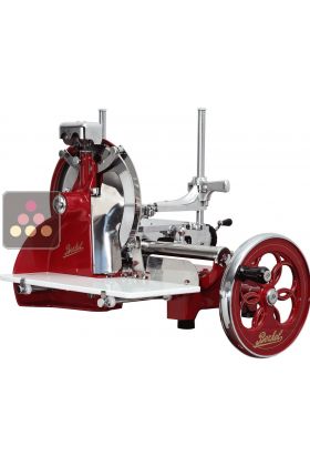 Flywheel meat slicer for home use