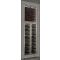 Double professional built-in wine display cabinet - Inclined bottles - Straight frame
