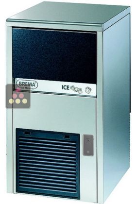 Freestanding ice cube maker up to 29kg/24h with 9kg integrated storage and autowash system - Air-cooled condenser