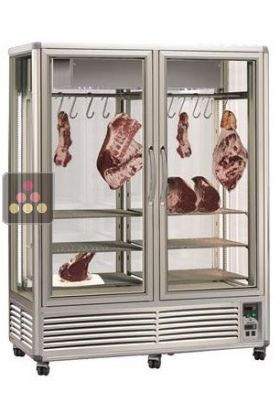 Fully glazed meat maturation display