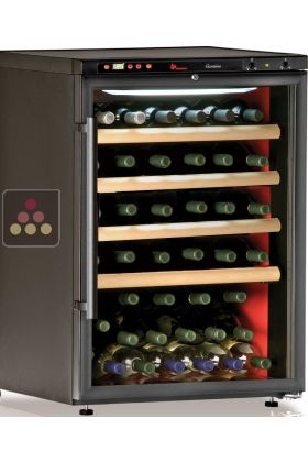 Single temperature wine storage or service cabinet