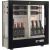 Professional multi-temperature wine display cabinet - 3 glazed sides - 36cm deep - Mixed shelves - Wooden cladding