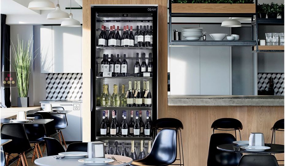 Single or multi-temperature wine service cabinet  - Vertical Bottles