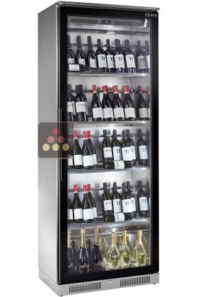 Single or multi-temperature wine service cabinet  - Inclined Bottles