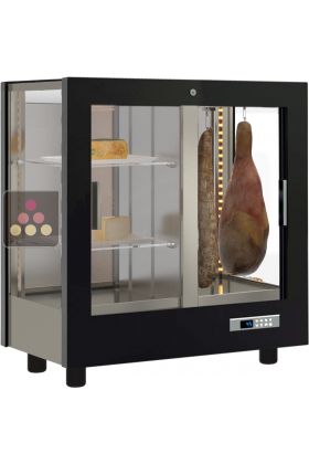 3-sided refrigerated display cabinet for cheese and delicatessen - Without frame