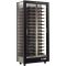 Professional multi-temperature wine display cabinet - 3 glazed sides - Horizontal bottles - Wooden cladding