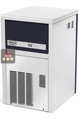 Freestanding ice cube maker up to 21kg/24h with 4kg of integrated storage and auto-wash system - Air-cooled condenser