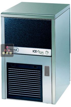 Freestanding ice cube maker up to 26kg/24h with 6kg of integrated storage and autowash system - Air-cooled condenser