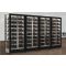 Combination of 4 professional multi-purpose wine display cabinet - 4 glazed sides - Magnetic and interchangeable cover