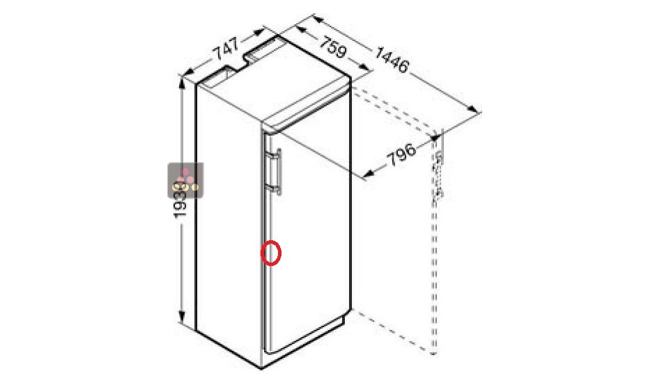 Single temperature wine ageing and service cabinet - Second Choice