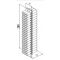 Freestanding Wine Rack in Plexiglas for 168 bottles - Height = 2800 mm (optional LED lighting)