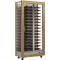 Multi-temperature wine display cabinet for service and storage - 3 glazed sides - Horizontal bottles