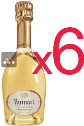 Six Half-bottle of Champagne Ruinart Blanc de Blancs 37.5 cl