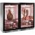 Combination of 2 refrigerated display cabinets for meat maturation and cold cuts