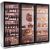 Combination of 3 refrigerated display cabinets for wine, cold cuts and cheese