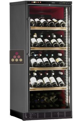 Multi-temperature built-in wine cabinet for storage and service