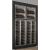 Built-in combination of 4 professional wine display cabinets incl. 2 multi-temperature units - Inclined/vertical bottles - Flat frame