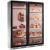 Combination of 2 refrigerated display cabinets for cheese and cold cuts