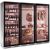Combination of 3 refrigerated display cabinets for wine, meat maturation and cold cuts