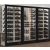 Combination of 3 professional multi-purpose wine display cabinet - 4 glazed sides - Magnetic and interchangeable cover