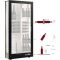 Multi-temperature wine display cabinet for service and storage - 36cm deep - 3 glazed sides - Without cladding - Custom equipment
