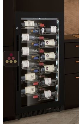 Built-in single temperature wine service or storage cabinet