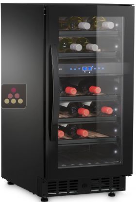 Dual temperature wine cabinet for service and/or for storage - Full Glass door