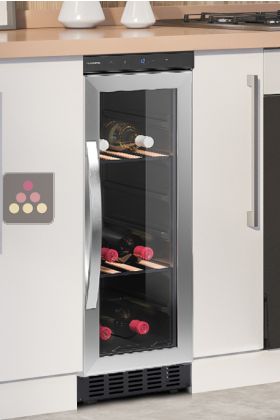 Built-in single temperature wine service cabinet