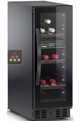 Dual temperature wine cabinet for storage and/or for service - Full Glass door