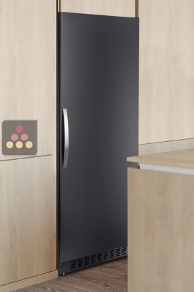 Built-in single temperature wine cabinet for storage or service