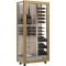 Multi-temperature wine display cabinet - 3 glazed sides - Without shelves - Without shelf