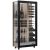 Multi-temperature wine display cabinet for service and storage - 3 glazed sides - Mixed shelves - Wooden cladding