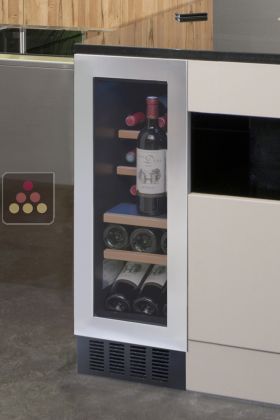 Built-in single temperature wine service cabinet