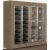 Freestanding combination of 2 professional refrigerated display cabinets for wine, snacks and desserts - Flat frame