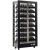 Multi-temperature wine display cabinet - 4 glazed sides - Inclined bottles - Wooden cladding