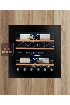 Dual temperature built in wine service cabinet