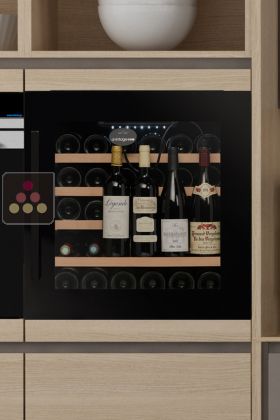 Single temperature built in wine service cabinet with integrated vaccum pump 