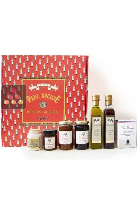 Prestige box including Oil - Vinegar - Mustard - Honey - Coffee - 2 Jams - Paul BOCUSE