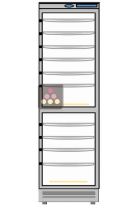 Built-in dual temperature cheese cabinet up to 100kgs