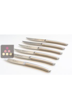 Set of 5 meat knives - Engraving Paul BOCUSE