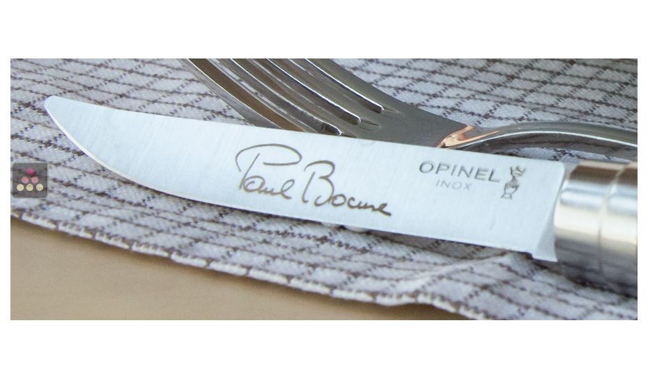 Set of 4 Opinel knives - Engraving Paul BOCUSE